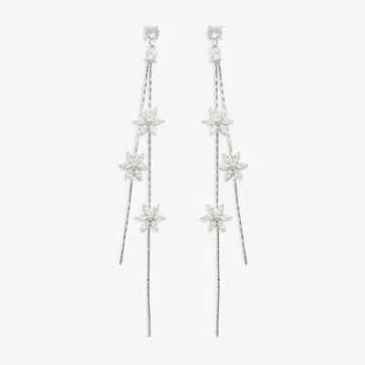 Mixit Womens Cubic Zirconia Star Hypoallergenic Drop Earrings In Metallic