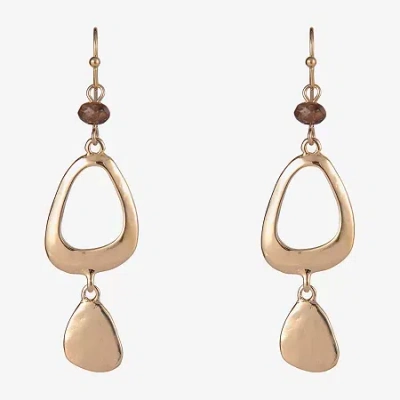 Mixit Gold Tone Womens Drop Earrings In Gold