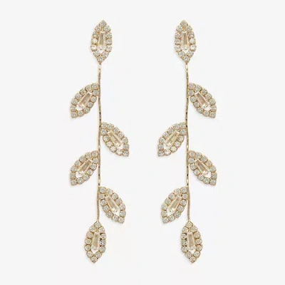 Mixit Womens Glass Hypoallergenic Drop Earrings In Gold