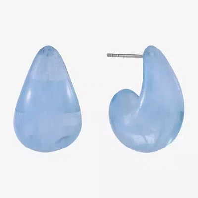 Mixit Womens Drop Earrings In Blue