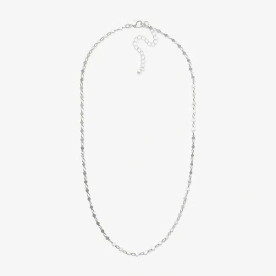Mixit Womens 18 Inch Fashion Chain Necklace In Silver
