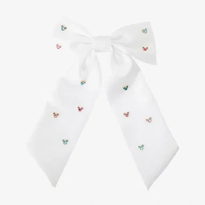 Disney Classics Mickey Mouse Hair Bow In White