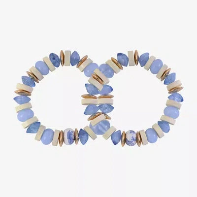 Mixit Womens 2-pc. Bracelet Set In Blue