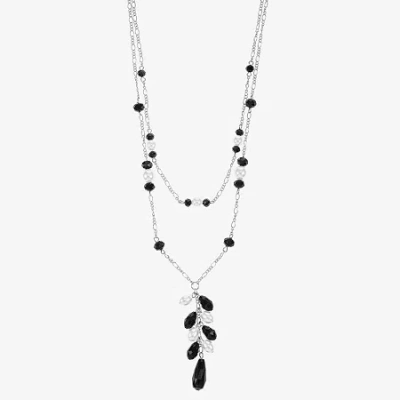 Mixit Silver Tone Womens 17 Inch Y Necklace In Multi