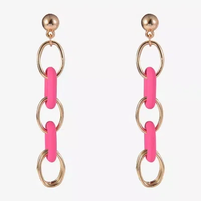 Mixit Womens Drop Earrings In Multi