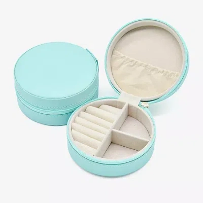 Mixit Jewelry Faux Leather Travel Case In Blue