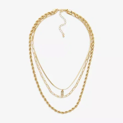 Mixit Womens Hypoallergenic 20 Inch Strand Necklace In Gold