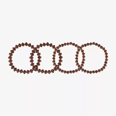 Mixit Gold Tone Womens 4-pc. Bracelet Set In Brown