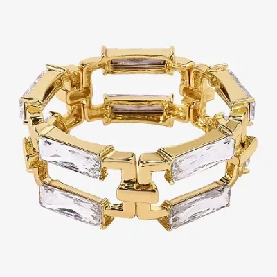 Bold Elements Gold Tone Womens Stretch Bracelet In Gold
