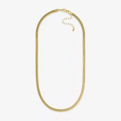 Mixit Womens Hypoallergenic 18 Inch Chain Necklace In Gold