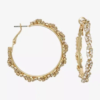 Mixit Womens 46.4mm Hoop Earrings In Gold