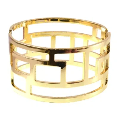 Bold Elements Womens Bangle Bracelet In Gold