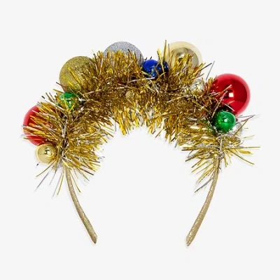 Mixit Gold Tinsel And Ornament Headband In Multi