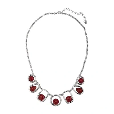 Mixit Womens 18 Inch Collar Necklace In Multi