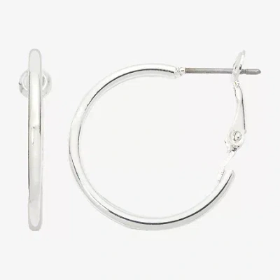 Mixit Womens 19mm Hypoallergenic Hoop Earrings In Silver