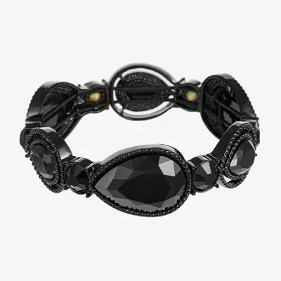 Mixit Black Womens Black Stretch Bracelet In Black