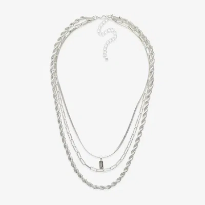 Mixit Womens Hypoallergenic 20 Inch Snake Chain Necklace In Silver