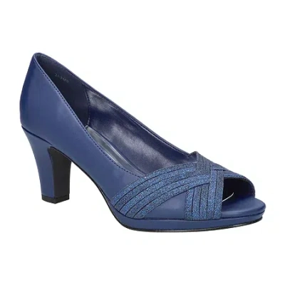 Easy Street Womens Lavish Stiletto Heel Pumps In Blue