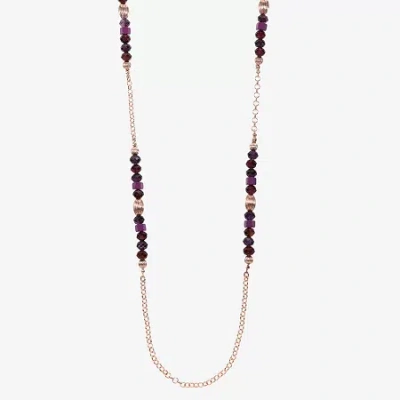 Liz Claiborne Gold Tone Womens 36 Inch Strand Necklace In Gold