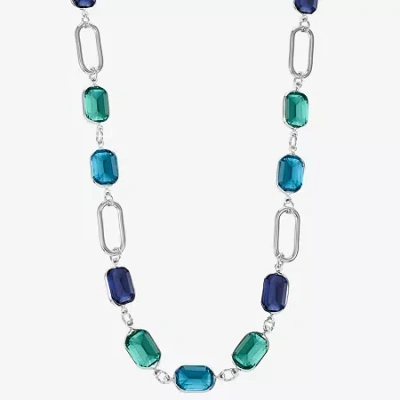 Liz Claiborne Womens 17 Inch Collar Necklace In Multi