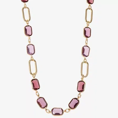 Liz Claiborne Womens 17 Inch Collar Necklace In Gold