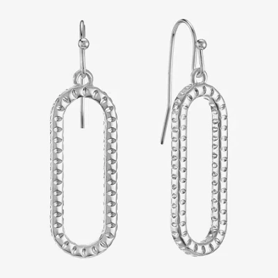Liz Claiborne Womens Oval Drop Earrings In Multi