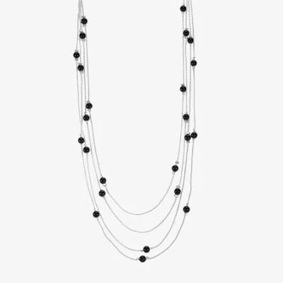 Liz Claiborne Womens 16 Inch Beaded Necklace In Multi