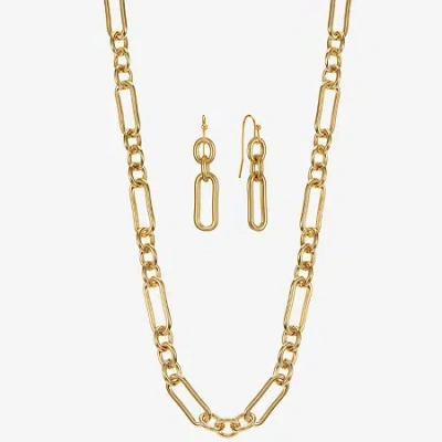 Liz Claiborne Collar Necklace & Drop Earring Womens 2-pc. Jewelry Set In Multi