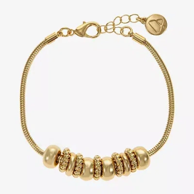 Liz Claiborne Slider Womens Strand Bracelet In Yellow