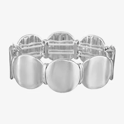 Liz Claiborne Womens Round Stretch Bracelet In Metallic