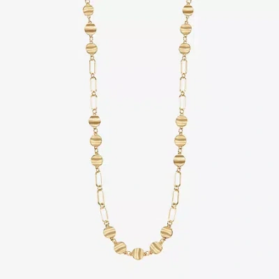 Liz Claiborne Womens 36 Inch Strand Necklace In Gold
