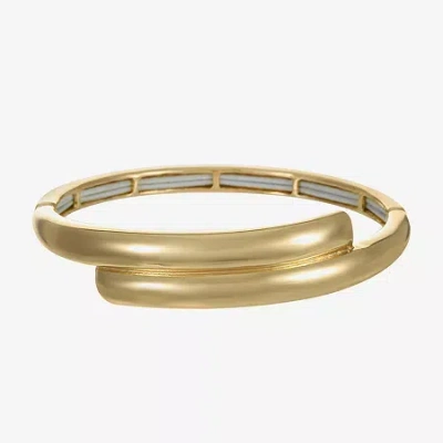 Liz Claiborne Bypass Womens Bangle Bracelet In Gold