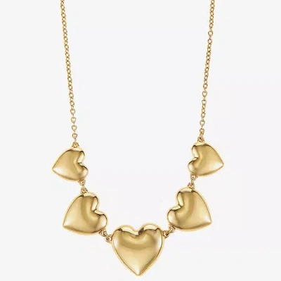 Liz Claiborne Womens 17 Inch Collar Necklace In Gold