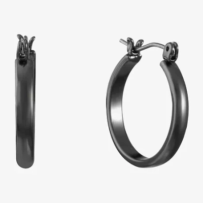 Liz Claiborne Small Thin Womens 22mm Hypoallergenic Hoop Earrings In Gray