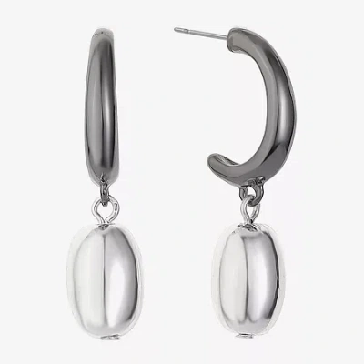 Liz Claiborne Two Tone Womens Hypoallergenic Drop Earrings In Metallic