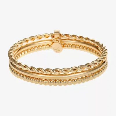 Liz Claiborne Womens 3-pc. Bracelet Set In Gold
