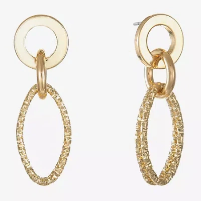Liz Claiborne Womens Hypoallergenic Drop Earrings In Gold