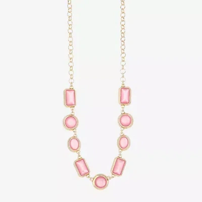 Liz Claiborne Womens 17 Inch Collar Necklace In Gold