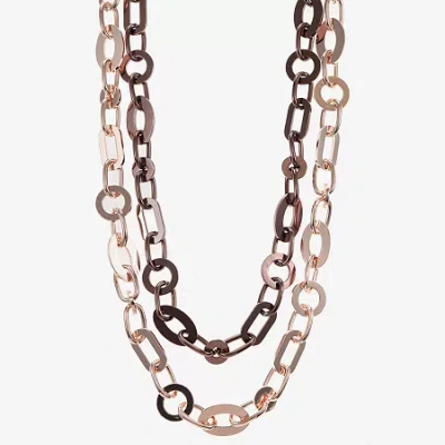 Liz Claiborne Womens 18 Inch Collar Necklace In Neutral