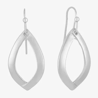Liz Claiborne Womens Drop Earrings In Silver