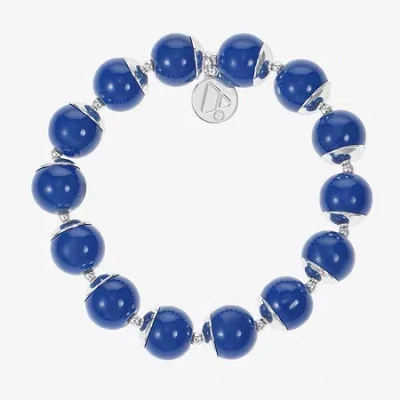 Liz Claiborne Womens Round Stretch Bracelet In Blue