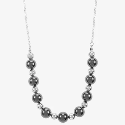 Liz Claiborne Womens 17 Inch Collar Necklace In Silver