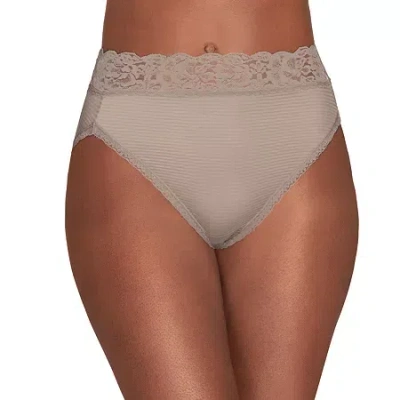 Vanity Fair Flattering Lace Hi-cut Panties - 13280 In Neutral
