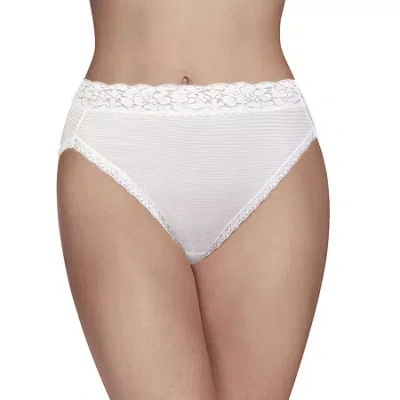 Vanity Fair Flattering Lace Hi-cut Panties - 13280 In White