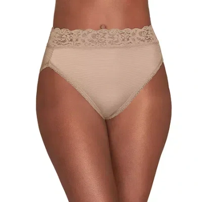 Vanity Fair Flattering Lace Hi-cut Panties - 13280 In Brown