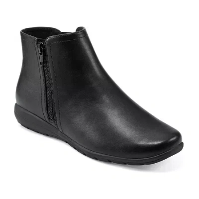 Easy Spirit Womens Alice Flat Heel Booties In Black