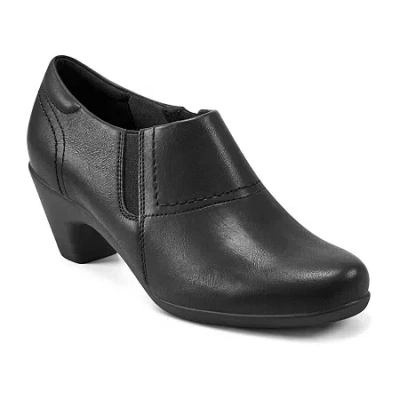 Easy Spirit Womens Caine Chunky Heel Dress Boots In Black