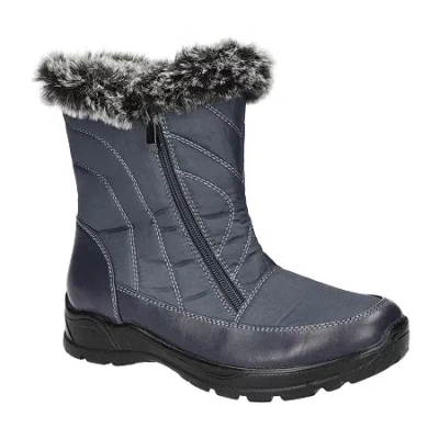 Easy Street Womens Flat Heel Snow Boots In Multi