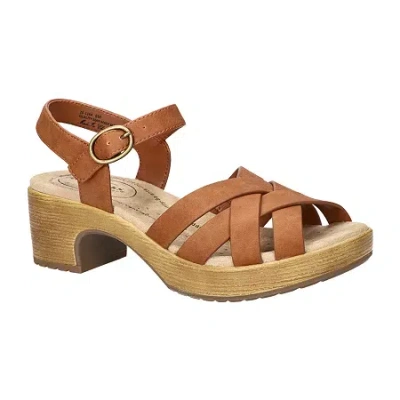 Easy Works By Easy Street Womens Miyah Heeled Sandals In Brown
