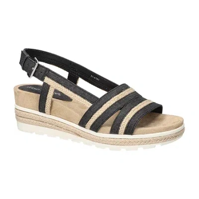 Easy Street Womens Mel Wedge Sandals In Multi